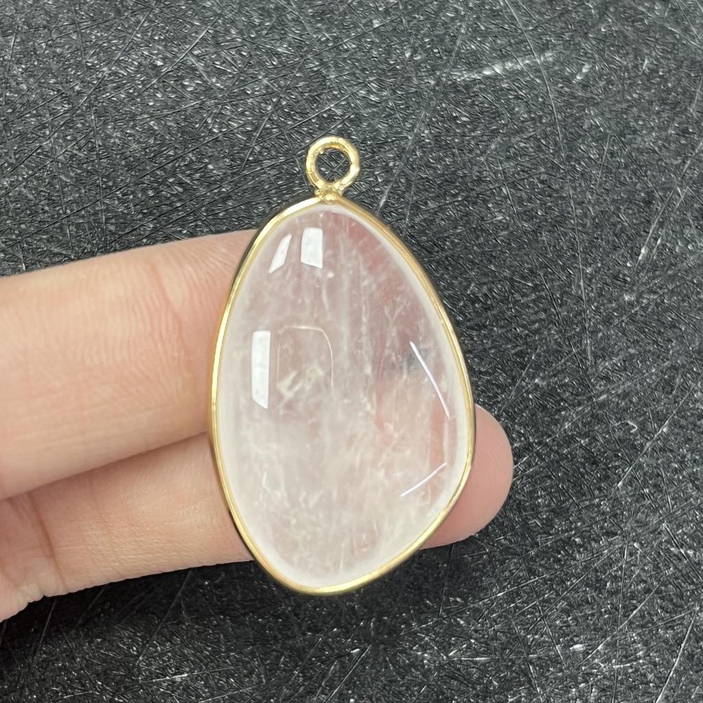 1 Stück, Energie-Naturstein-Anhänger, Böhmischer Stil Handgefertigt Unregelmäßiger Kristallachat Amethyst Jade Edelstein Anhänger für Schmuckherstellung DIY 20×35mm