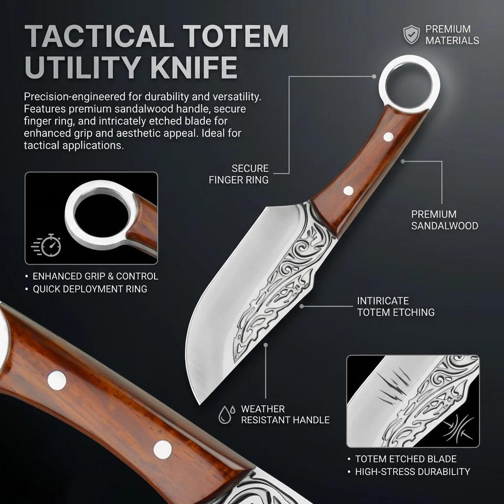 Hand Forged Boning Knife With Sheath Multi Purpose Chef Knife Perfect for Cutting Meat Chopping Vegetables Slicing Kitchen Knife