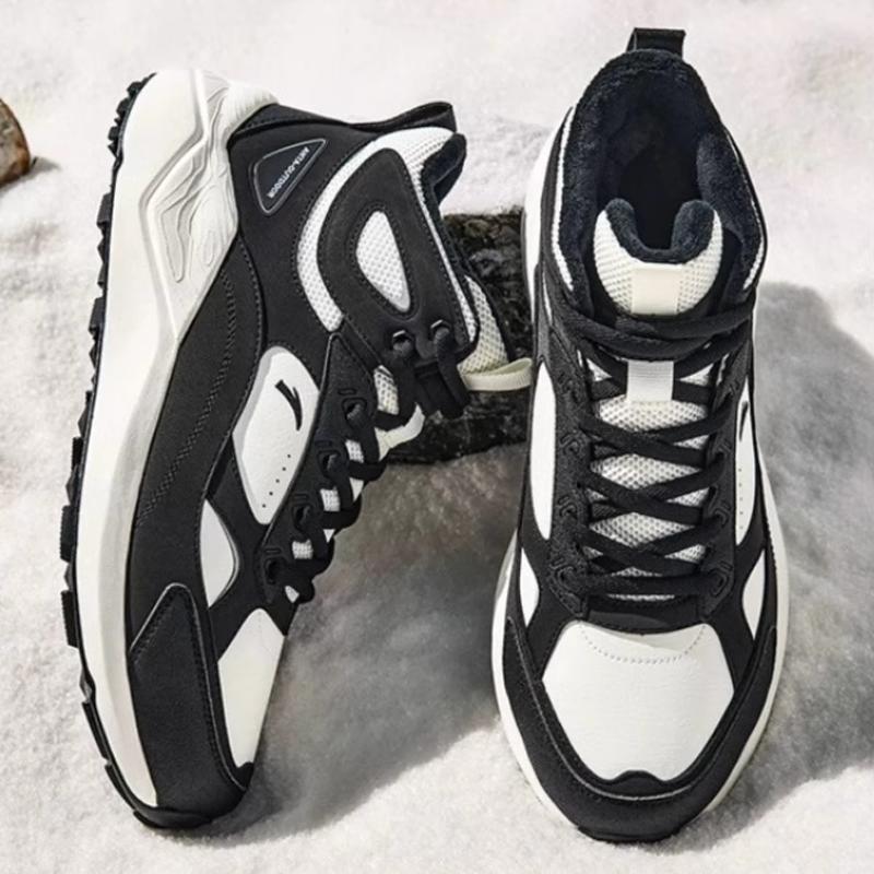 Anta Comfortable Fashion High-Top Lifestyle Casual Shoes Men Sneakers White Black 912448910-4