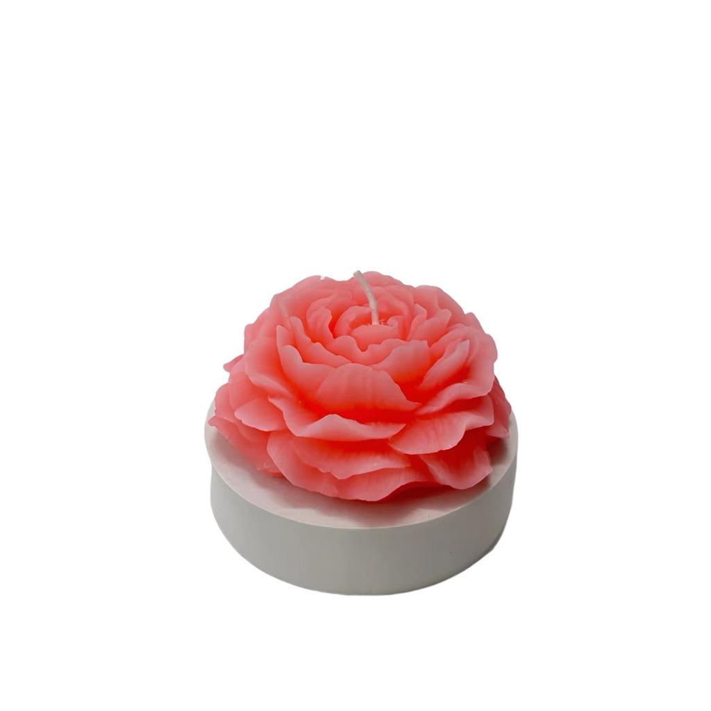 Goddess Day Gift Birthday Aromatherapy Souvenir Peony Flower Shape Candle Ornament Flowers Aromatherapy Candle Gift