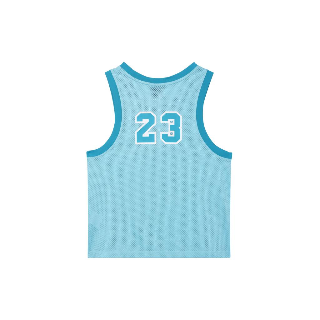 Jordan Alphanumeric Print Sports Tank Top Women Tops Light-Blue DZ3370-464