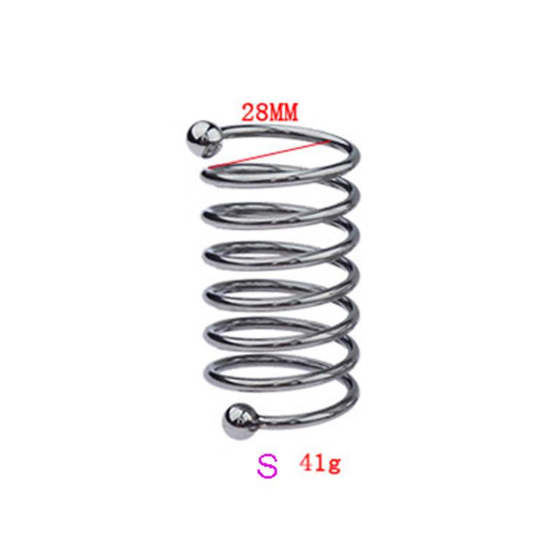 Male Penis Ring Delay Ejaculation Stainless Steel Penis Dildo Ring Cock Rings Woman Vaginal Dilator Speculum Glans Stimulator