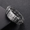 KALEN Om Mani Padmei Hum Heavy Men's Bracelet Hip Hop Vintage Punk Stainless Steel Charm Bracelet Fashion Gift Party Jewelry