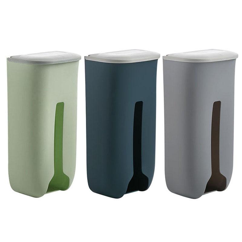 Kreatywny uchwyt na worki ścienny pudełko do przechowywania worków na śmieci w kuchni wielofunkcyjny organizer