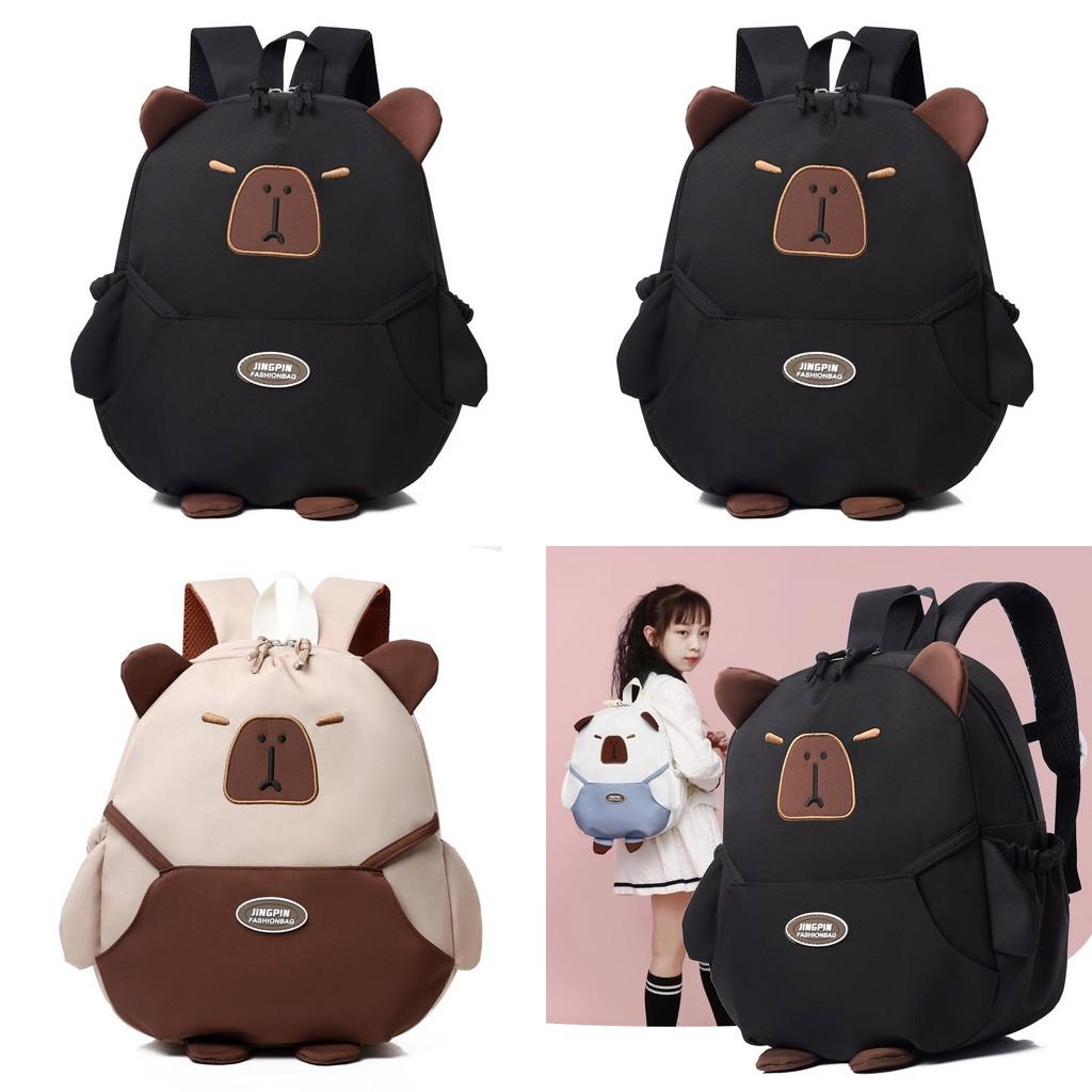 Trendy Unisex Kids Backpack For School Featuring Lightweight Nylon Material With Fun Anime Patterns