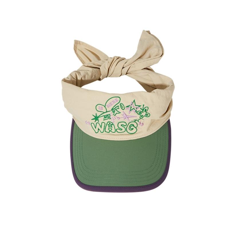 Quick Drying Baseball Hat for Women Girls Embroidery Headscarf Adjustable Hat