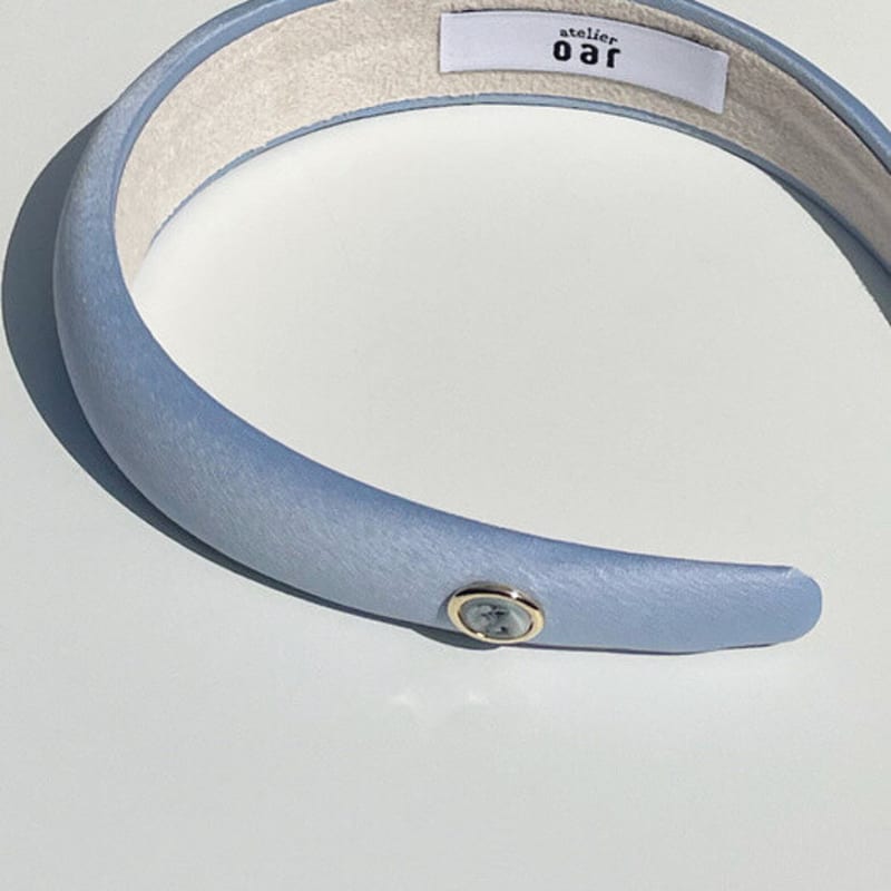 oar Cameo Satin Volume HairBand [AiryBlue]