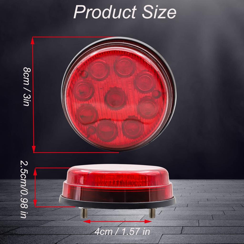 X-STYLE Side Marker LED 24V Truck LED Red HI/LO Bright 9 LED Side