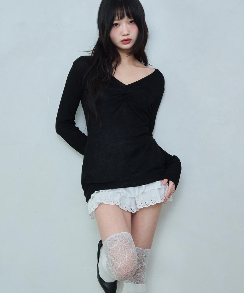 Leijeumiya Iri Shirring Knit [Black]