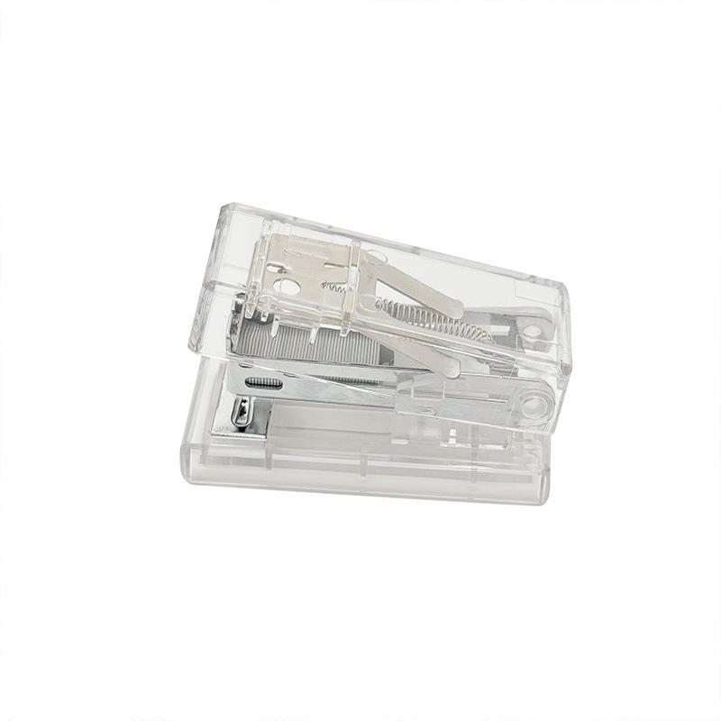 Transparent Ins-Style Mini DIY Cartoon Stapler Set for Students