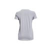 Under Armour Training Sports Printed Crew Neck T-Shirt Women Tops Grey 1363352-011