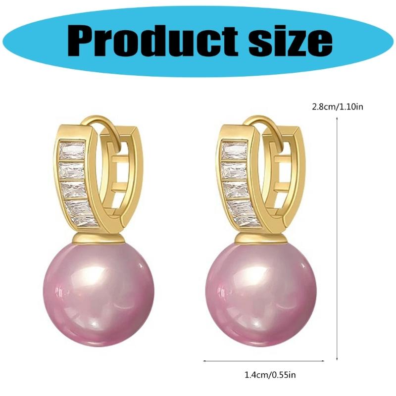 Elegant Freshwater Pearls Earrings for Women Craft In Sturdy Copper Materials Comfortable Designs for Any Occasion