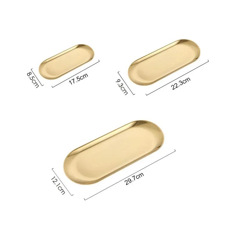 Stainless Steel Dining Plate Dessert Plates Nut Fruit Cake Tray Snack Kitchen Plate Western Steak Kitchen Plate Dish