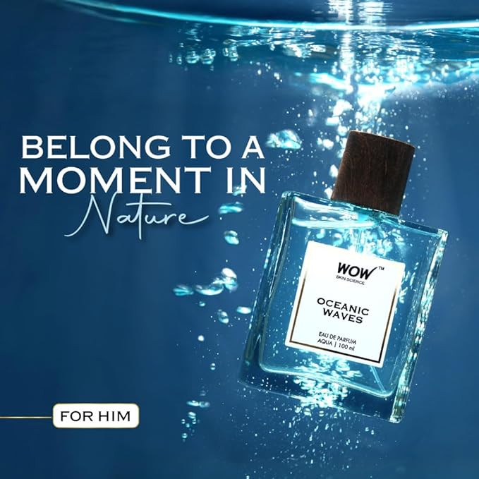WOW Skin Science Oceanic Waves | Aqua Eau De Parfum | Luxury Perfume For Unisex | 100ml