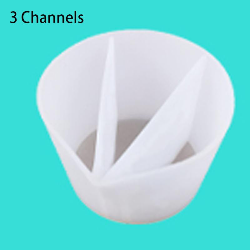 Split Cup For Paint Pouring Reusable Fluid Art Split Cup Silicone Split Pouring Cup With Dividers For Acrylic Paint Resin DIY