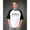 Cotton American Short Sleeve Shoulder T-Shirt Women's Bottom Shirt Loose Top