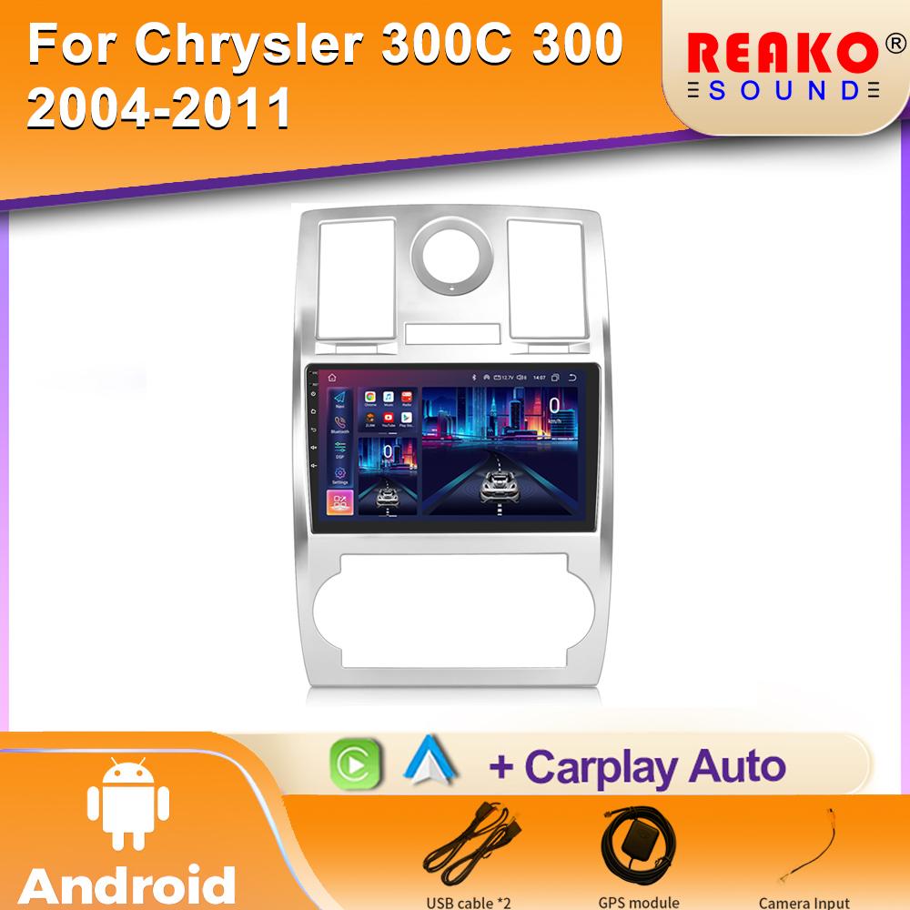 Autorádio Android Carplay Pro CHRYSLER 300C 2004 - 2011 GPS Navigace Android Auto Stereo BT Wifi Video Bluetooth Bez 2din