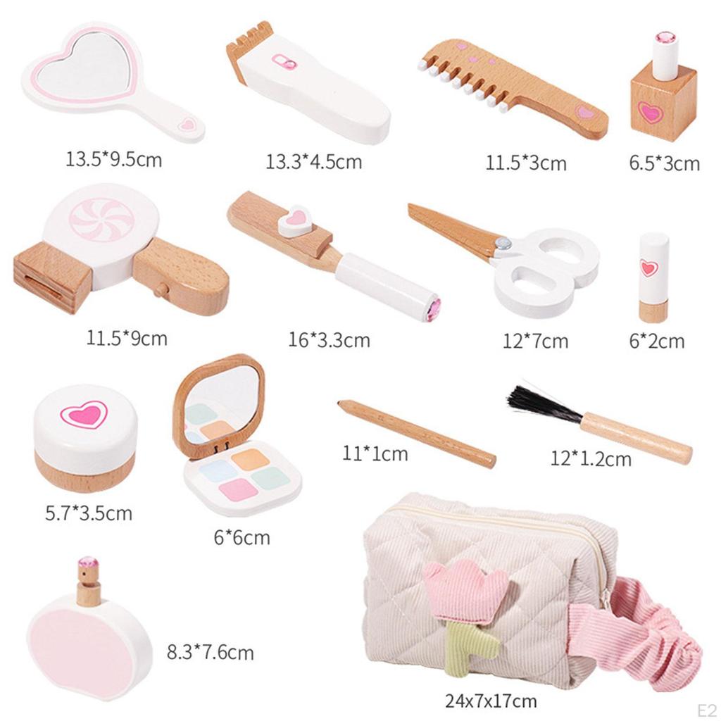 14Pcs Play Makeup for Little Girls Kids Cosmetic Set Toys Portable Kits