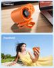 Portable USB Waist Fan with Digital Display - Large Capacity, Versatile, Mini Outdoor Neck-Hanging Design
