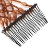 Women Girl Magic Easy Hair Beads Slide Stretchy Comb Clip Stretchable Hairpin Coffee