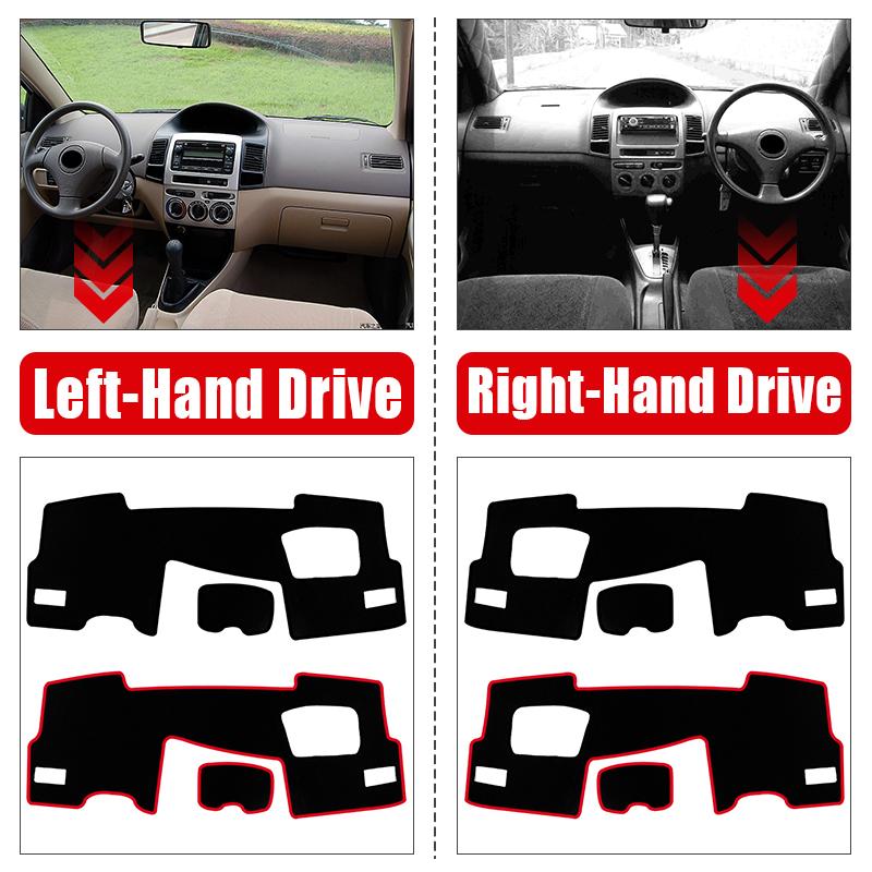 Pentru Toyota Vios 2002 2003 2004 2005 2006 2007 Husa pentru bordul mașinii Evitați lumina umbririi pentru soare Carcasă anti-UV Covoare anti-alunecare