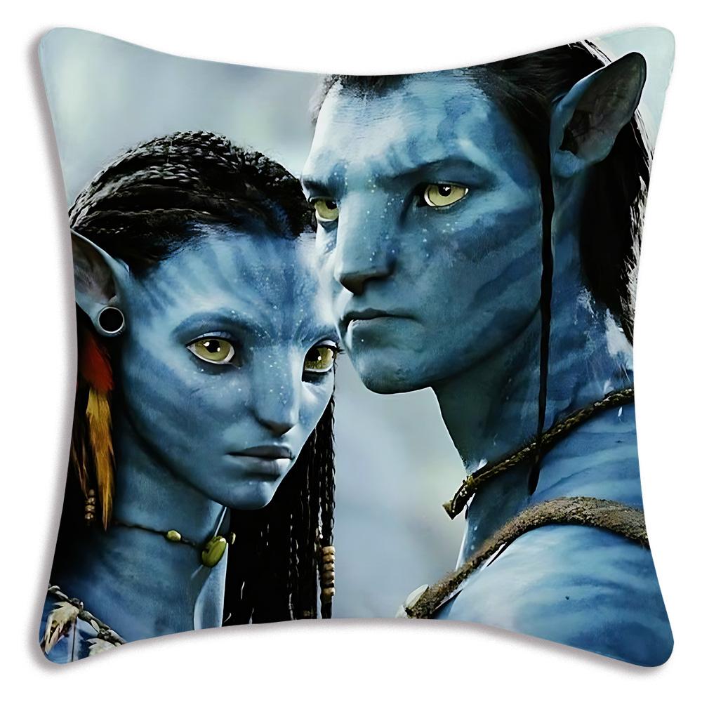 

Аватар Водний Шлях Наволочки Мультяшні Декоративні для Дивана Домашні Двосторонній Друк Короткий Плюш Мила Наволочка для Подушки 12x12Inch