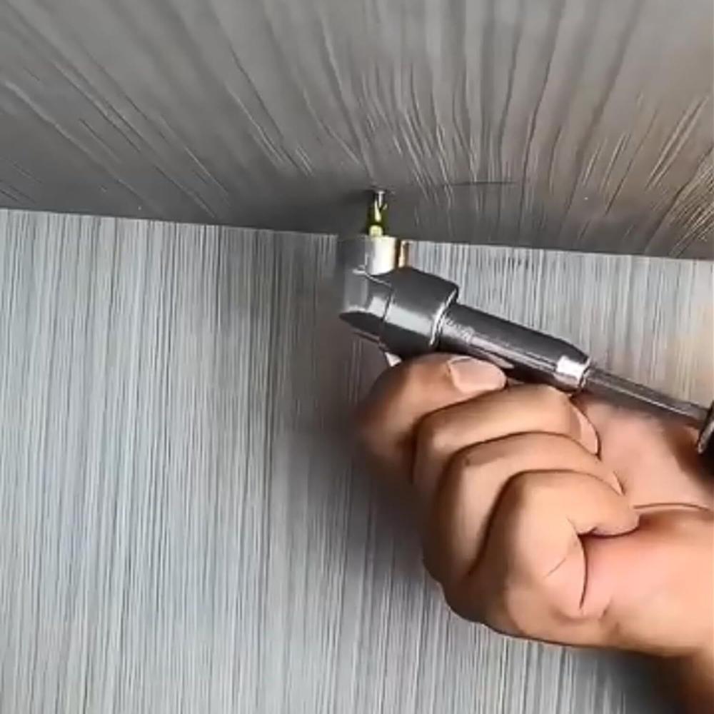 Corner Tool Screw Hub, 105 Degree Drill Attachment, Screwdriver Drill Bit Power Screwdriver Drill