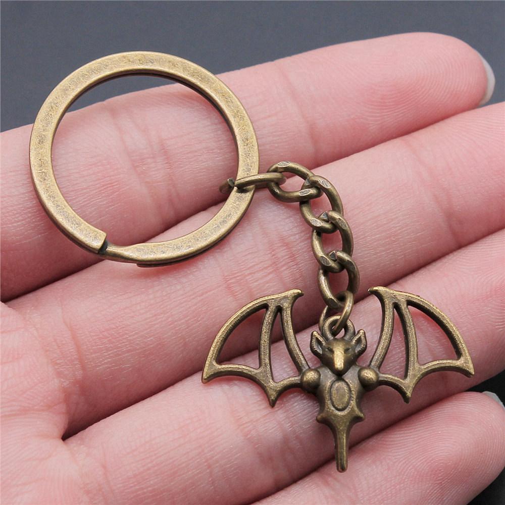 Halloween Spider Bat Spooky Keychain for Couples New Arrival Vintage Graduation Gift Simple Key Organizer