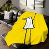 Cartoon Goodnight Punpun Blanket For Sofa Office Bed Plane Travel Sleep Read Relax Camping Soft And Warm