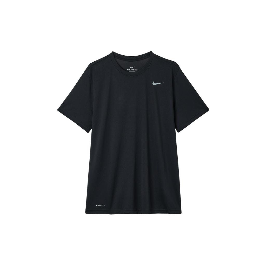 Nike Dri-Fit Logo Round Neck Pullover Comfortable Quick-Dry Casual Short Sleeve T-Shirt Men T-Shirts Black Cool-Gray HF0507-010