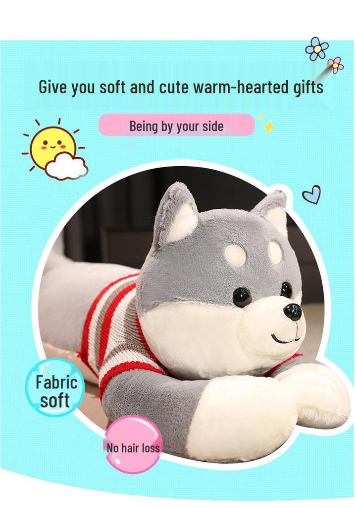 Giant Shiba Inu Plush Dog Toy - Sleeping Puppy Hugging Pillow Gift