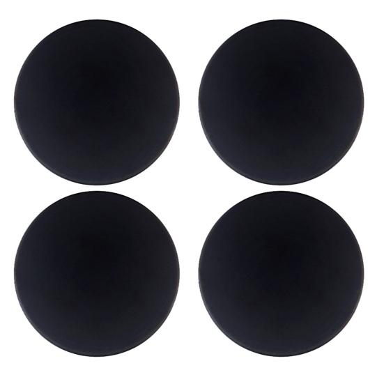 

4 шт. амортизирующие силиконовые дверные ручки, бамперы для предотвращения столкновений, круглые однотонные самоклеющиеся дверные ограничители для дома чёрный