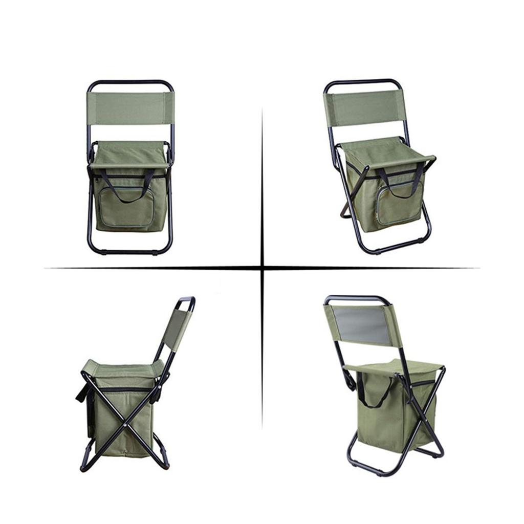 PORTAL Multifunctional Foldable Outdoor Chair Portable Fishing Stool with Storage Pocket Camouflage PORTAL Multifunctional Foldable Outdoor Chair Portable Fishing Stool with Storage Pocket Camouflage