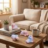 Q-like pear-shaped design Resin Hippo Statue Miniature Figure 6 options available Hippopotamus Figurines Cartoon Style