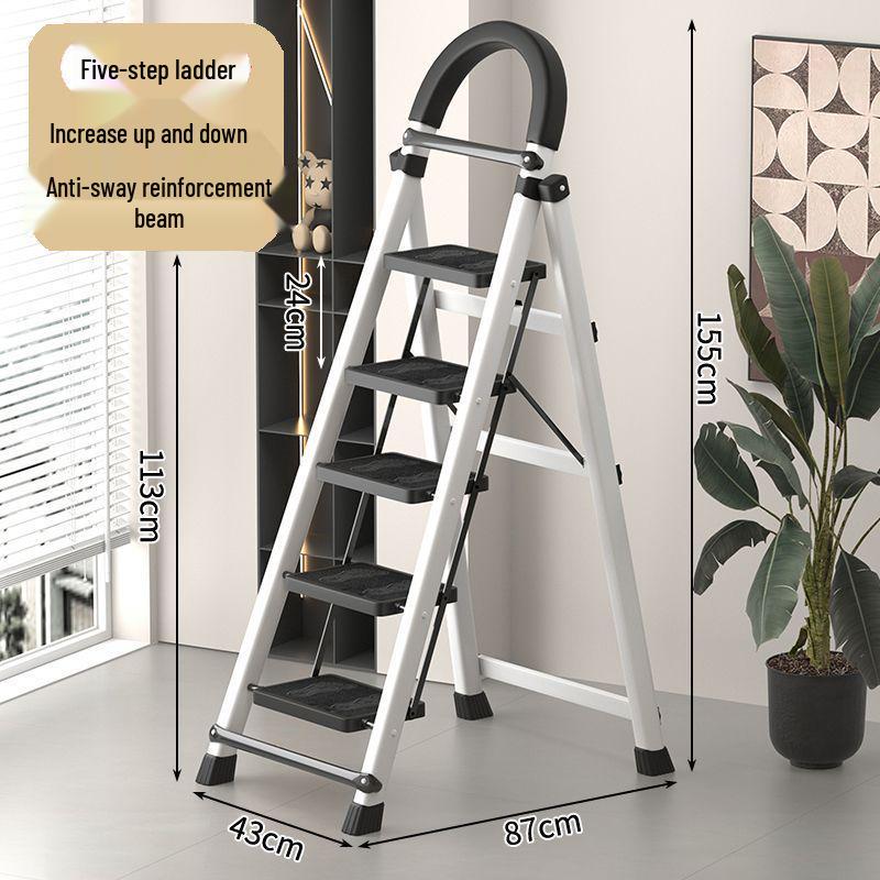 Portable Multi-Functional A-Frame Folding Ladder for Home and Engineering Use