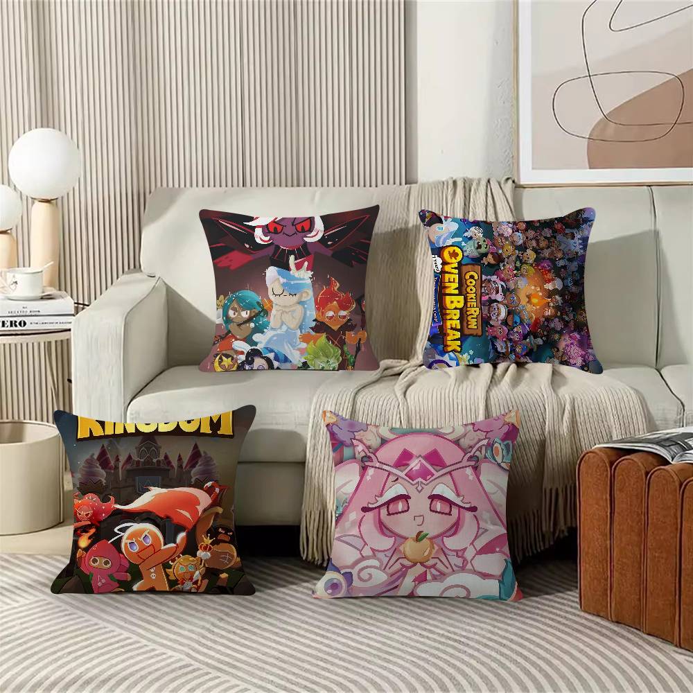 CCookie RRun KKingdom Cushion Cover x Polyester Sofa Cushions Decorative Throw Pillows Home Decoration Pillowcover