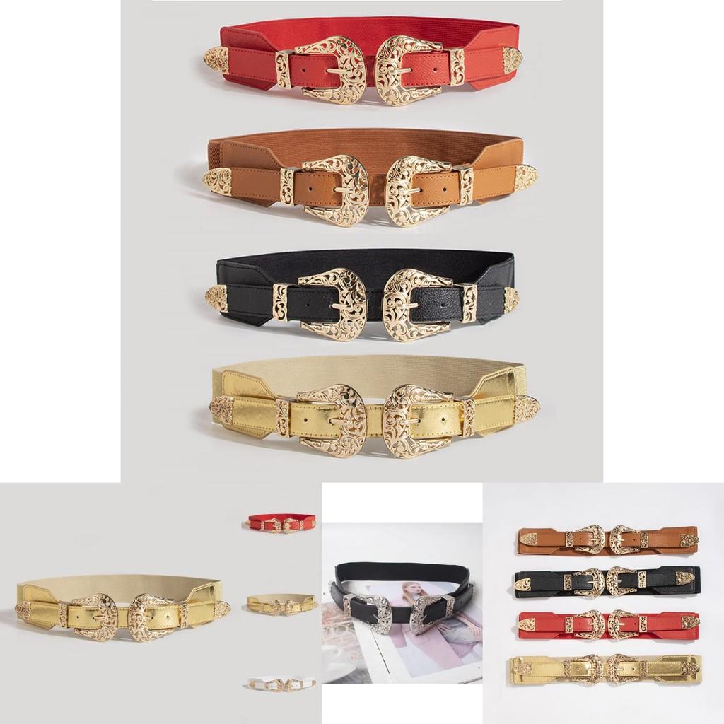 Denim Waist Belt With Metal Buckle Adjustable Buckle For Women Fashion Accessories