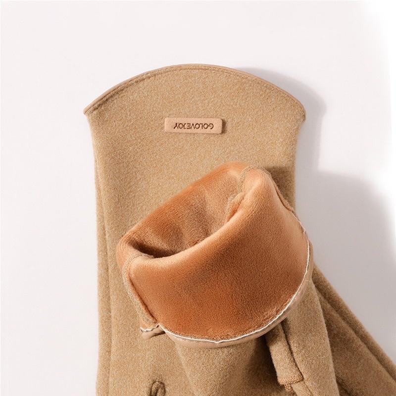 

Женские перчатки из искусственной замши, осенне-зимние, теплые, для сенсорных экранов