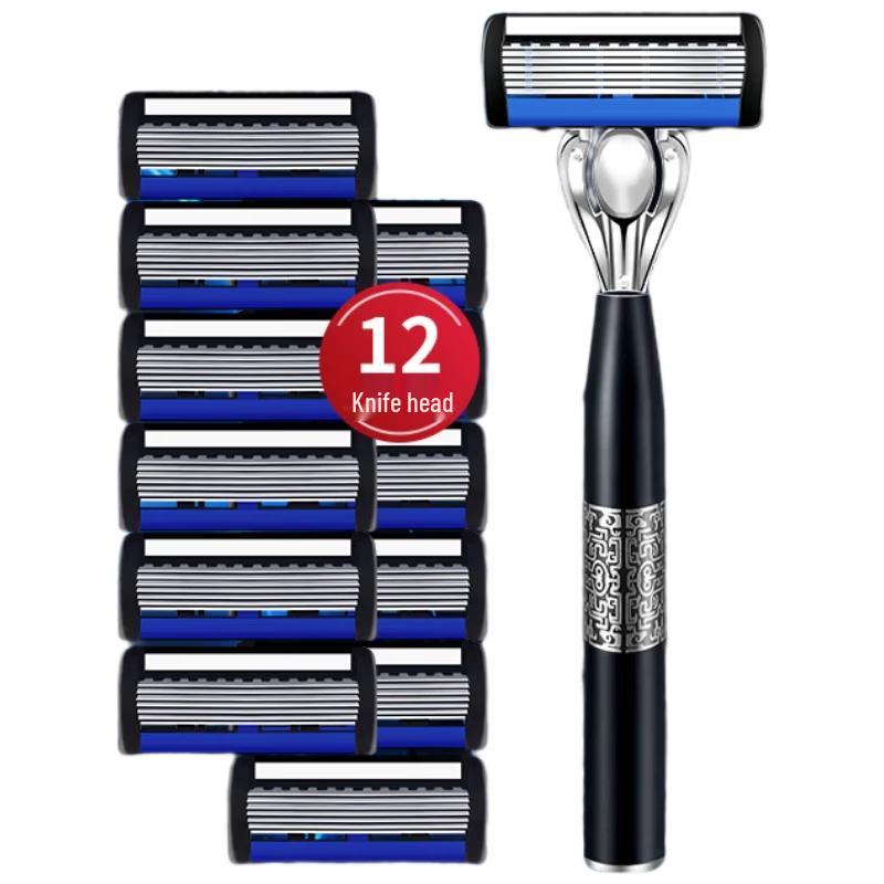 Jiazhikou Retro 7-Blade Manual Shaver Kit