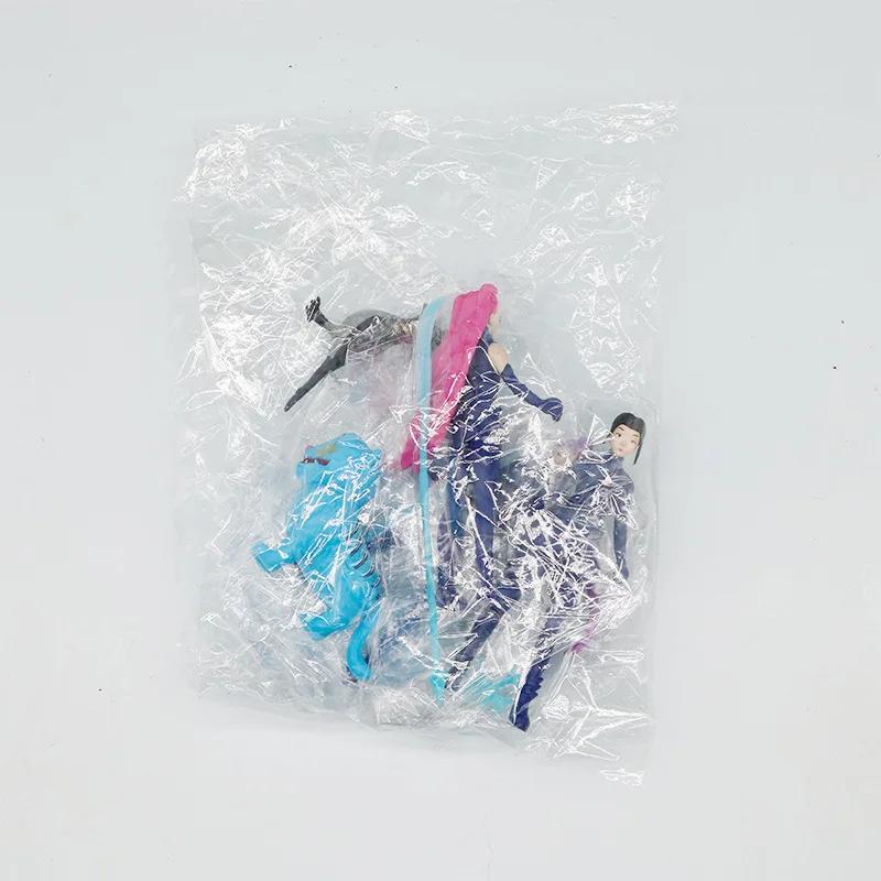 5pcs/Set Kpop Demon Hunters Action Figure Toy Derpys Tiger Rumi Mira Zoey Sussy Figurine Doll For Fans Gift