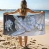 Art H-Hajime Cool S-Sorayamas Towel Beach Towel Oversized Quick Dry Towel Absorbent Soft Swim BeachTowels for Men Women