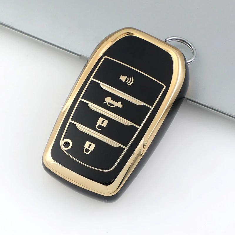 4/5/6 Buttons Car Smart Key Case Cover For Toyota Alphard Vellfire 2012 Previa  Shell Fob Holder Protector Accessories
