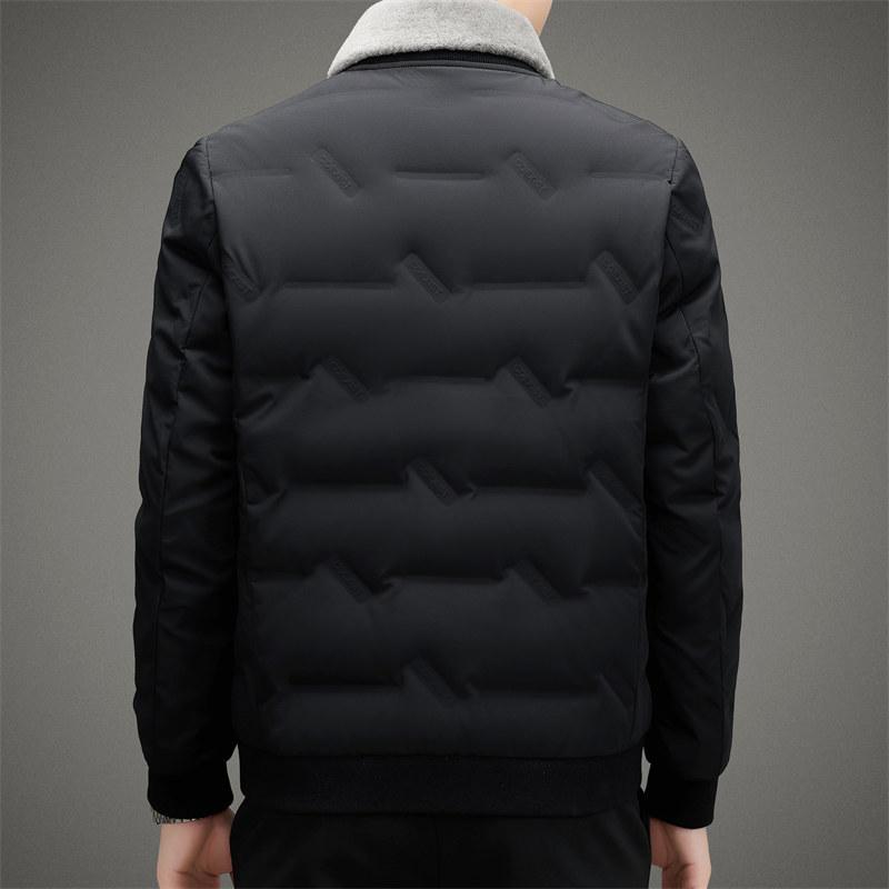 Down Jacket Men's Short Winter Clothing New Fashion Lapel Casual Men's Winter Warm Jacket Jacket