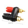 1PC Banana Plugs Couple Terminals Red Black Connector Amplifier Terminal Binding Post Banana Speaker Plug Jack
