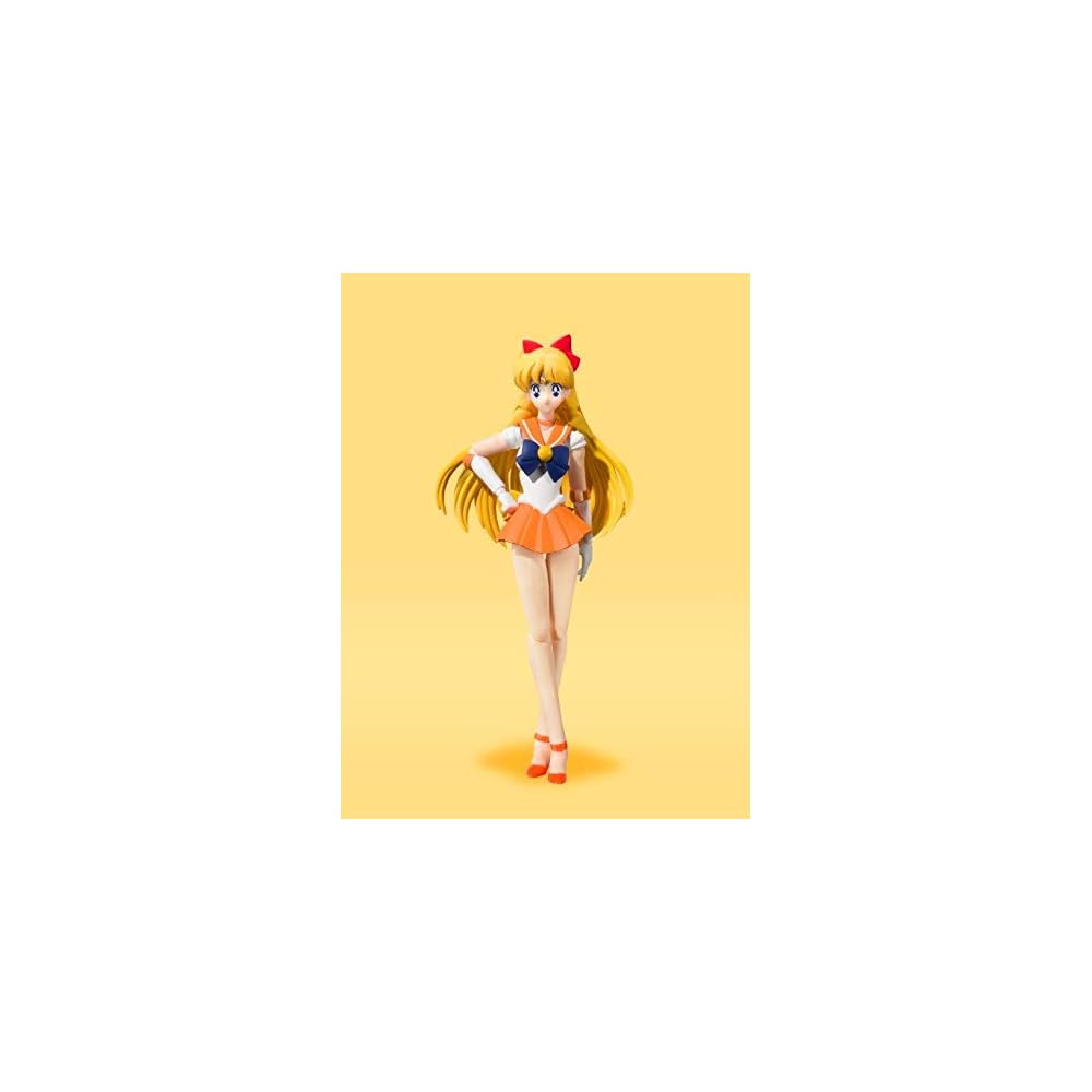TAMASHII NATIONS S.H. Figuarts Sailor Moon Sailor Venus Animation Color Edition 140mm Painted Action Figure
