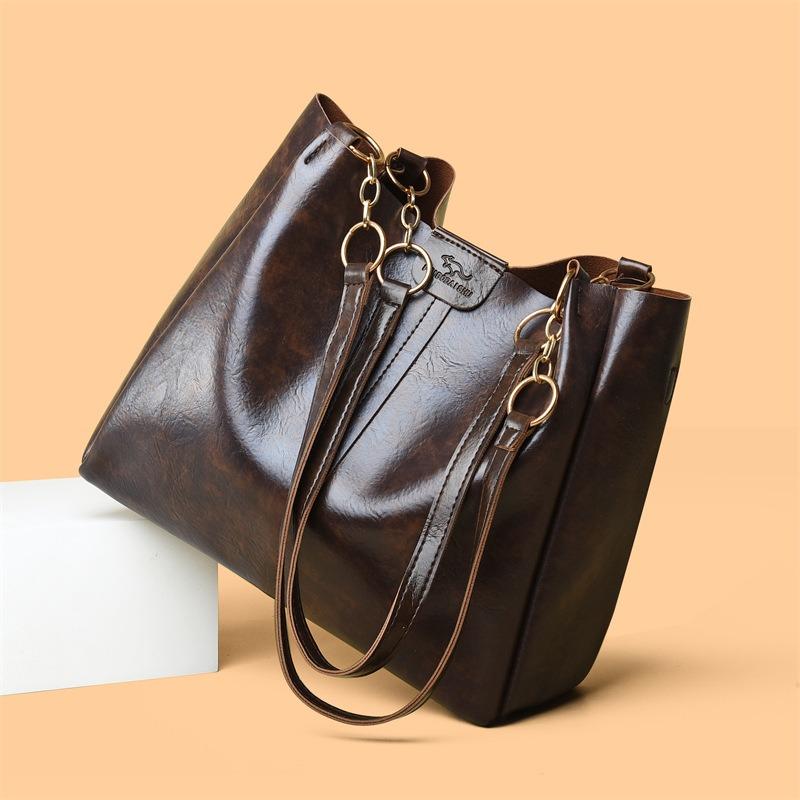 Modische und trendige Tasche mit großem Fassungsvermögen, Retro- und modische Damen-Tragetasche, Einzel-Schultertasche für den Weg zur Arbeit