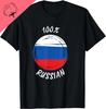 100% Russian Shirt | Proud Russian Shirt | Flag Russia T-Shirt Cotton Women Clothing Tops Graphic T Shirts Ropa De Mujer