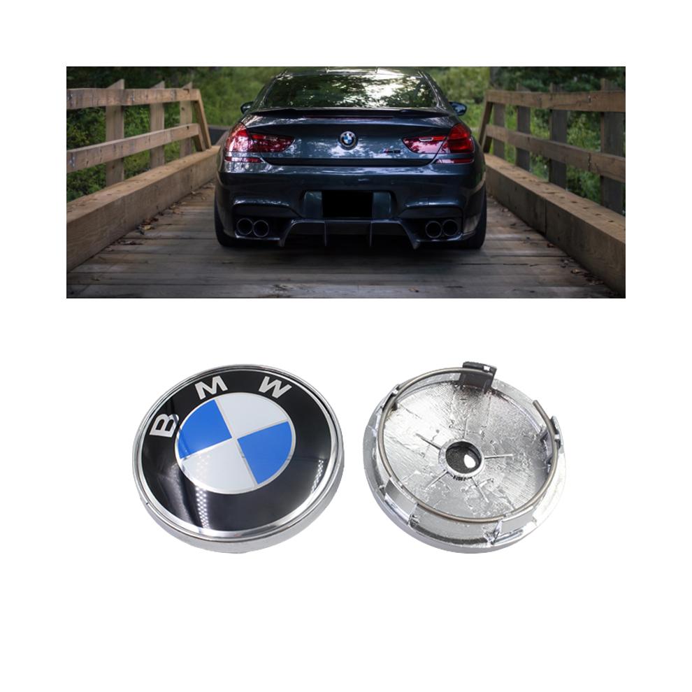60mm Bmw Hubcaps Wheel Cover Car Logo Modified Wheel Plastic Center Decorative
