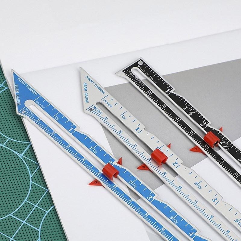 Sewing Measuring Tool Metal Marking Gauge Sewing Gauge Ruler Calliper Measurement Sewing Tool for Quilting Knitting