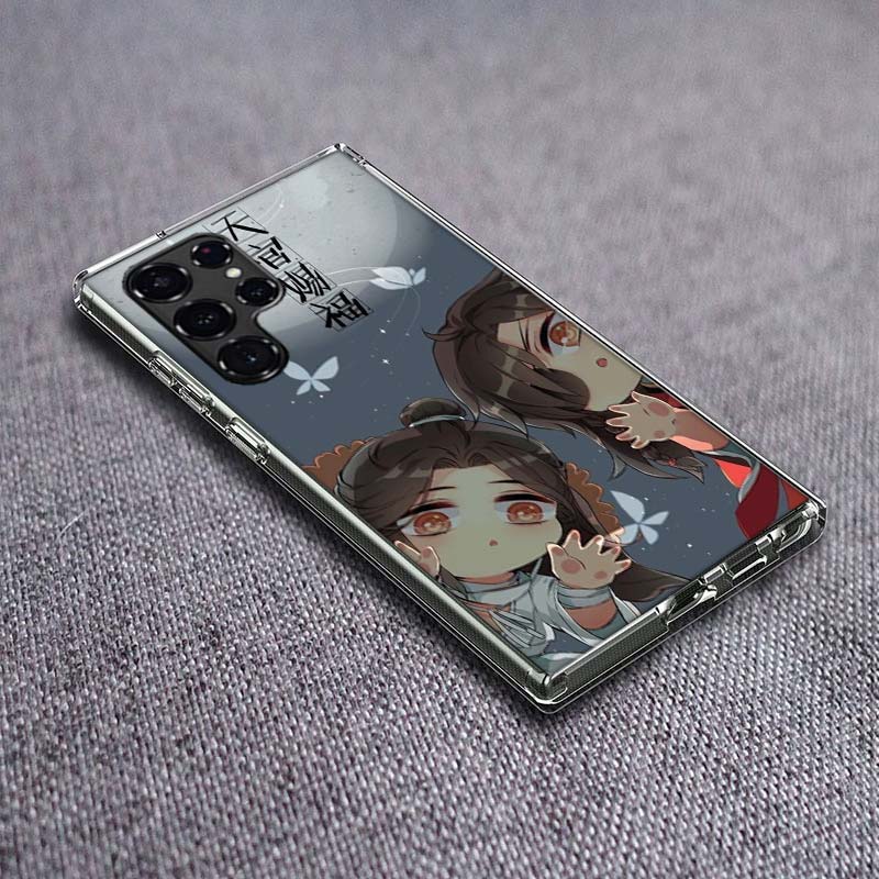 

Tian Guan Ci Fu Phone Case For Samsung Galaxy S24 S23 S21 S20 FE S22 S26 Ultra S25 Edge S10 Plus Cover Clear TPU Capa Shell Coqu Samsung S23 Ultra